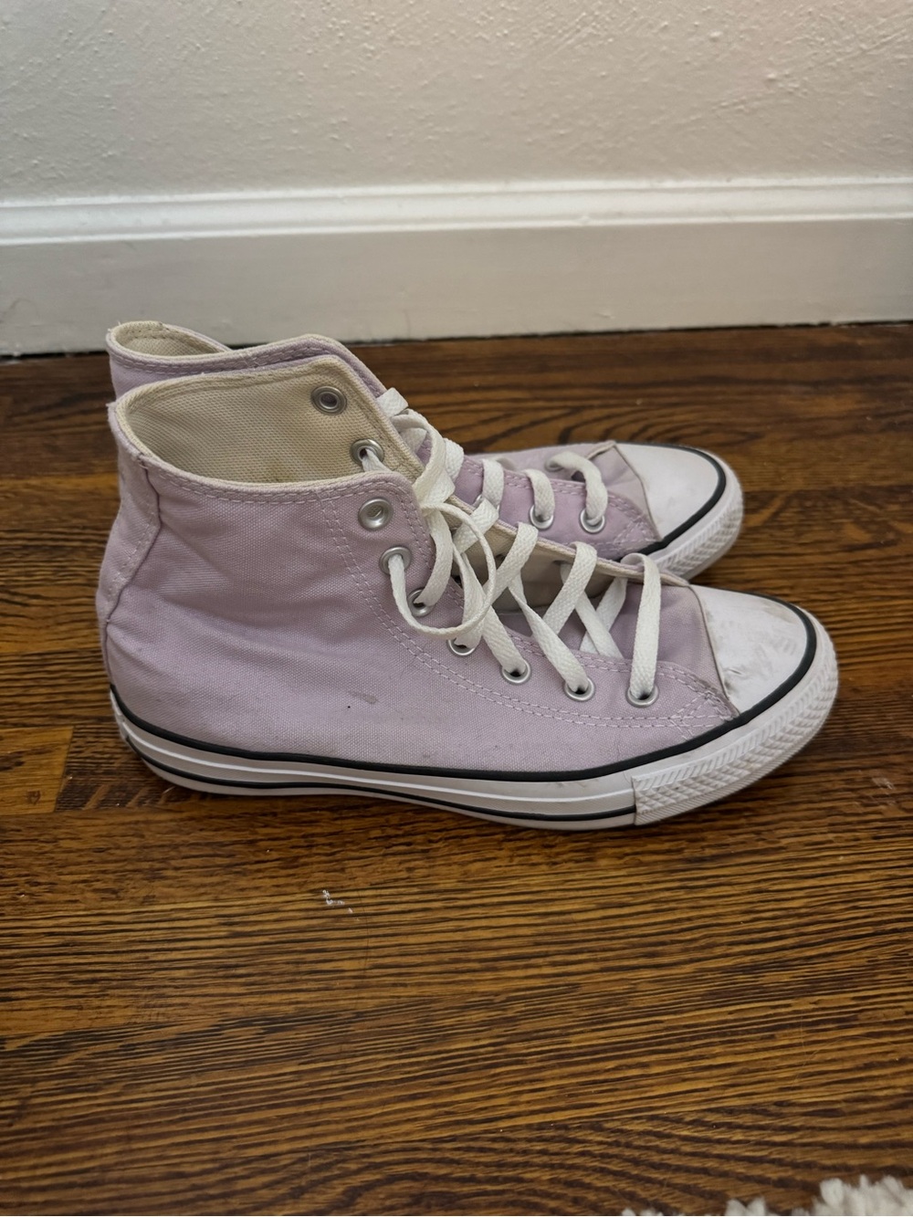 Converse High Top Sneakers in Light Lavender